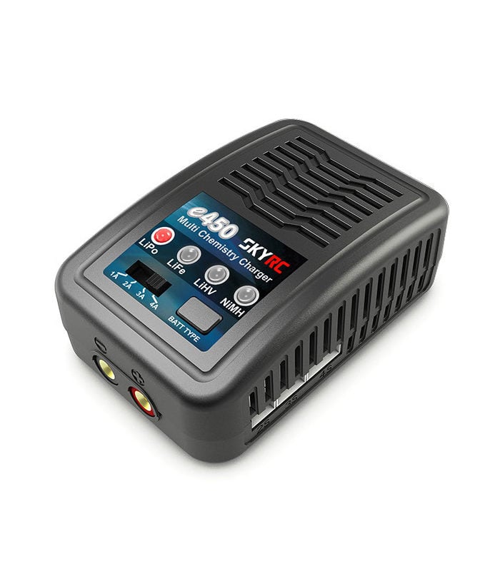 SkyRC e450 2-4S LiPo LiFe LiHV / 6-8S NiMH Battery Charger 50W 4A
