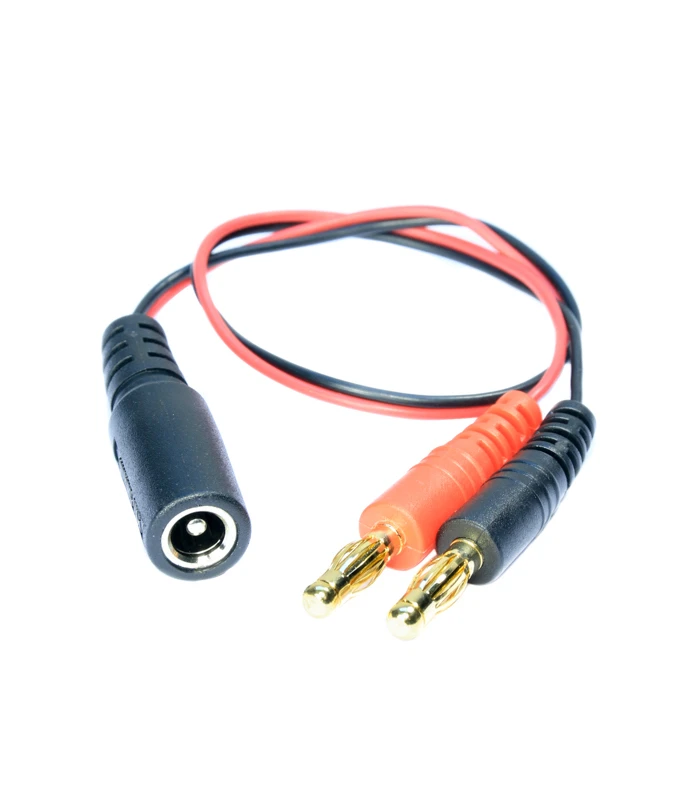 Fat Shark DC to 4mm Banana Plug Battery Adapter