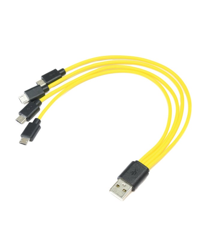 Micro USB Quad Battery Charging Cable