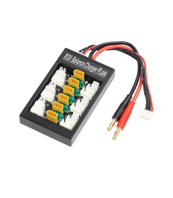 XT30 Fused Parallel Charging Board with 4mm Banana Plug