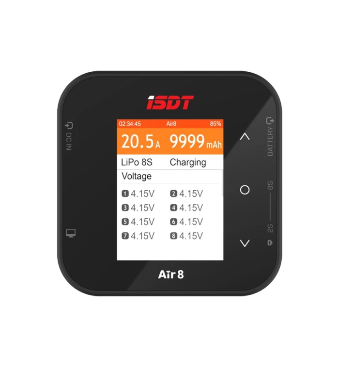 ISDT Air 8 DC Portable Smart Balance Charger 500W 20A 1-8S - Image 1