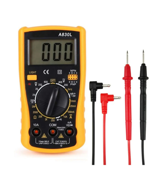 CHY A830L Digital Multimeter w/Backlit Display - Image 1