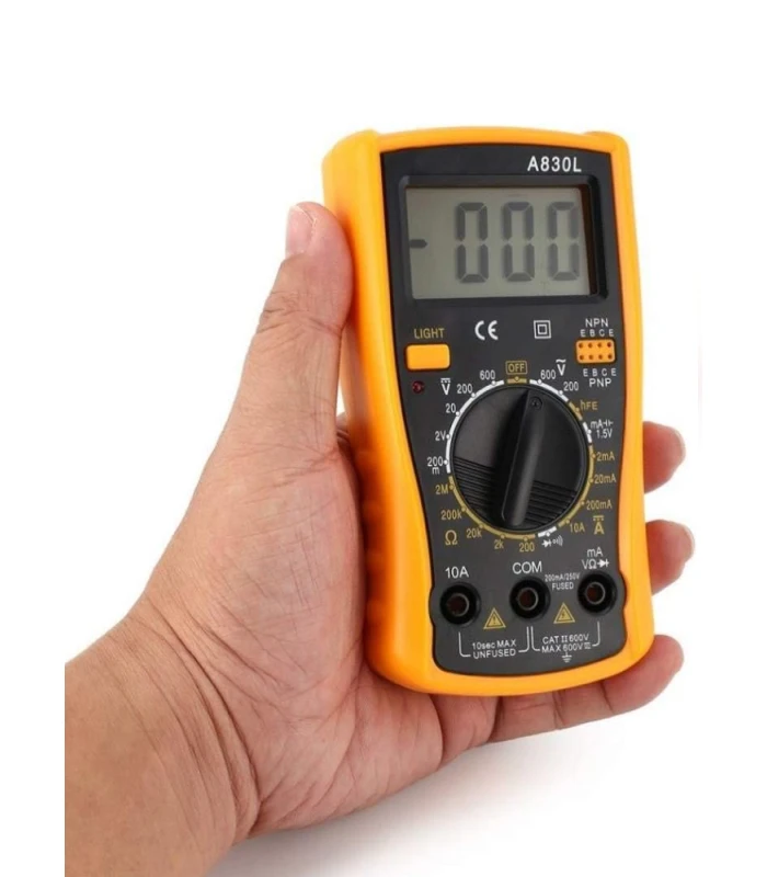 CHY A830L Digital Multimeter w/Backlit Display - Image 4