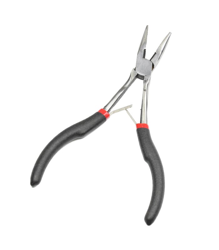 Long Neck Pliers with Cutter and Rubber Handles - Image 2