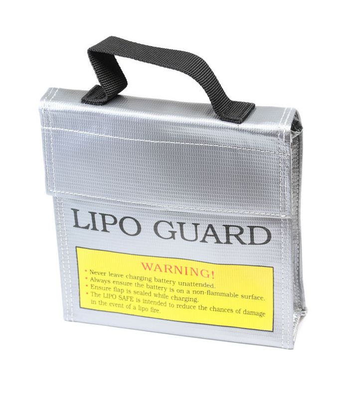 Medium (C) LiPo Guard Fireproof Charge Bag with Carrying Handle 15.5x15.5x5cm