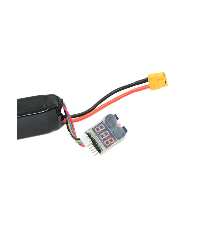 LiPo Alarma Bateria Tester 1S-8S Battery Lipo / Li-ion / LiMn / Li-fe