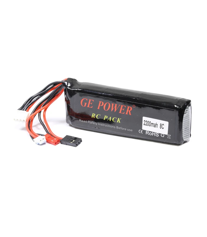 RC Radio Battery RC Transmitter LiPo Battery 11.1V 2200mAh 8C For DEVO 7, JR, Futaba