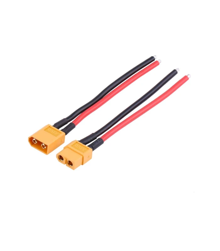 XT30, XT60, XT90 Male & Female 10CM Wired Pigtail Connectors - Image 1