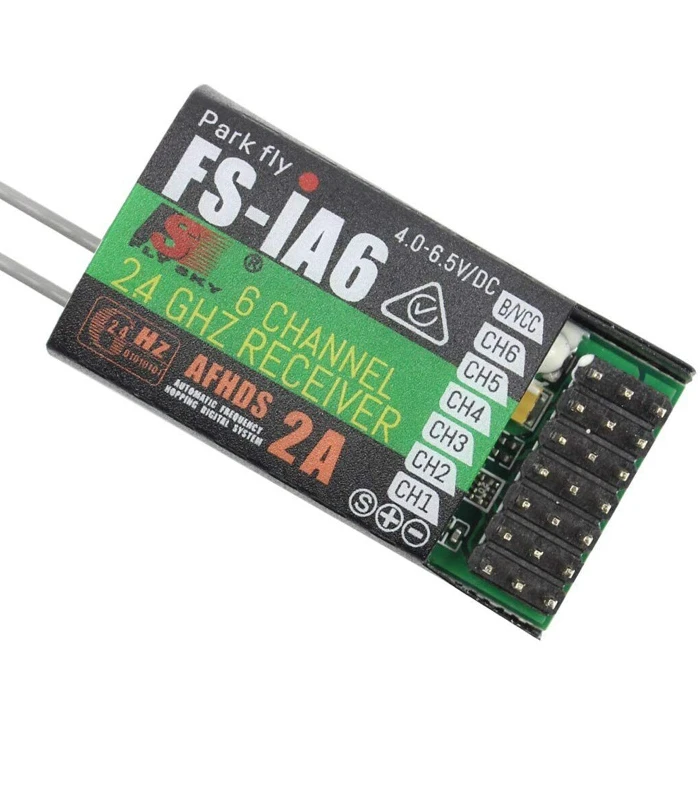 Turnigy / Flysky 2A iA6 Receiver 6CH 2.4Ghz AFHDS Telemetry Rx - Image 2