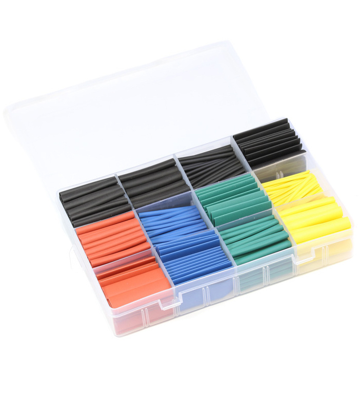 530pcs 2:1 Polyolefin Heat Shrink Tube Kit - 8 Sizes / 5 Colours