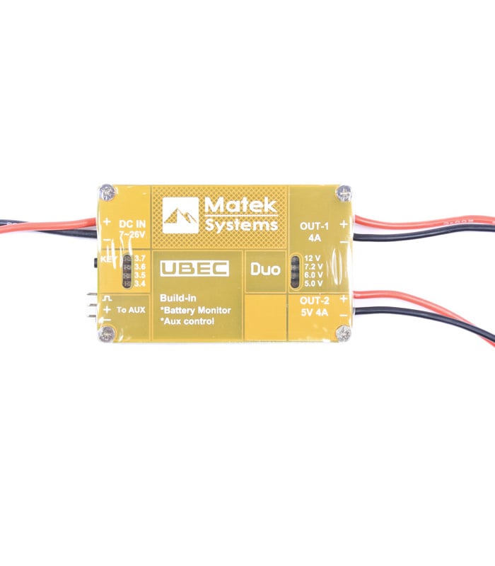 Matek UBEC DUO with Aux Control