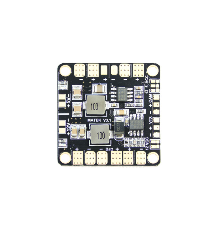 Matek Mini Quad PDB with 5V & 12V BEC Outputs (36x36mm)