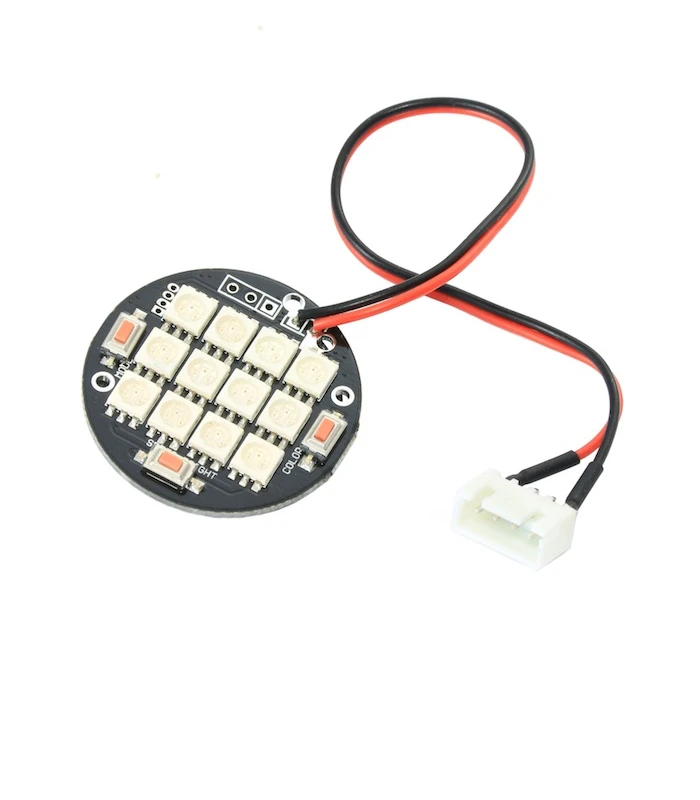 Multi Colour 12 LED Circular Light Board with 3/4S JST-XH Connector