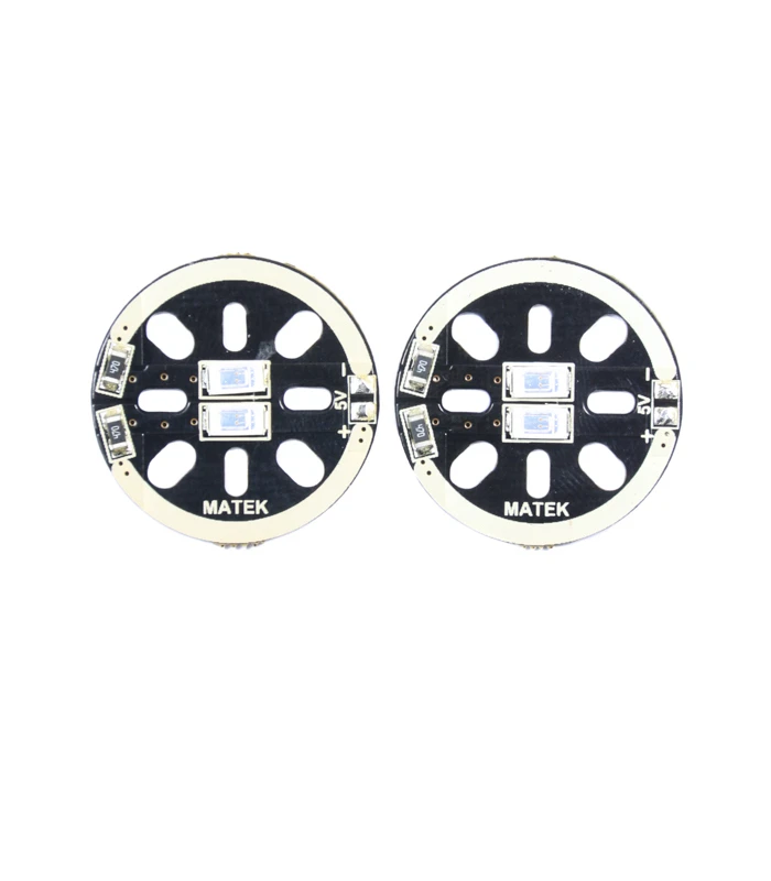 Circular 5V Drone Motor Mount LED X2 (White/Red/Green/Blue)