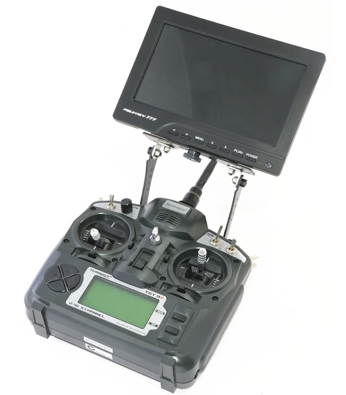 Carbon Fibre 7-8 Inch FPV Monitor To Transmitter Mount