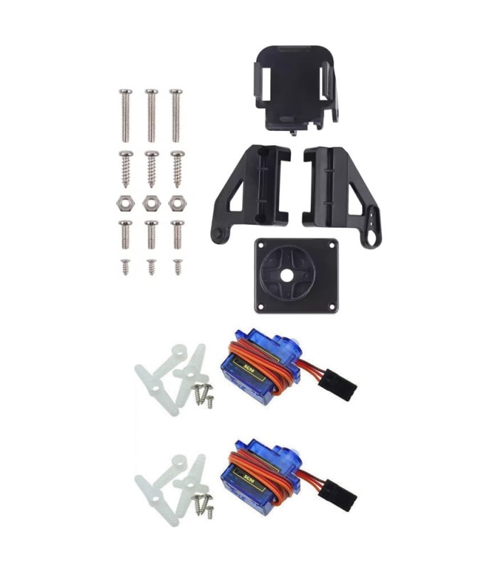 2 Axis Pan & Tilt FPV Camera Mount with Servos Included - Image 8