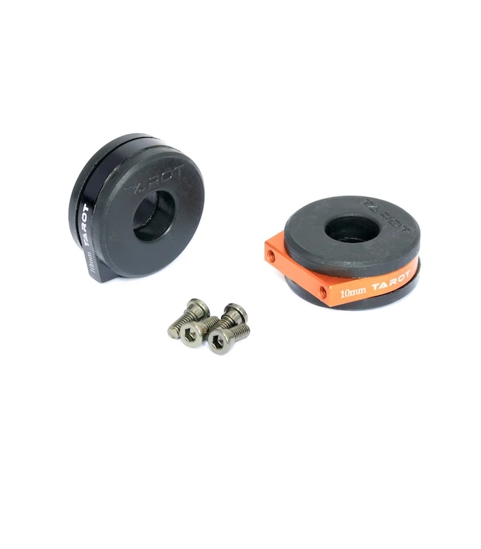 Tarot Shock Absorbing Tube Clamp 10mm - 2Pcs TL68B10