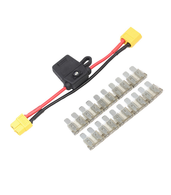 XT60 Smoke Stopper Short Circuit Tester with 2A Replaceable Fuses