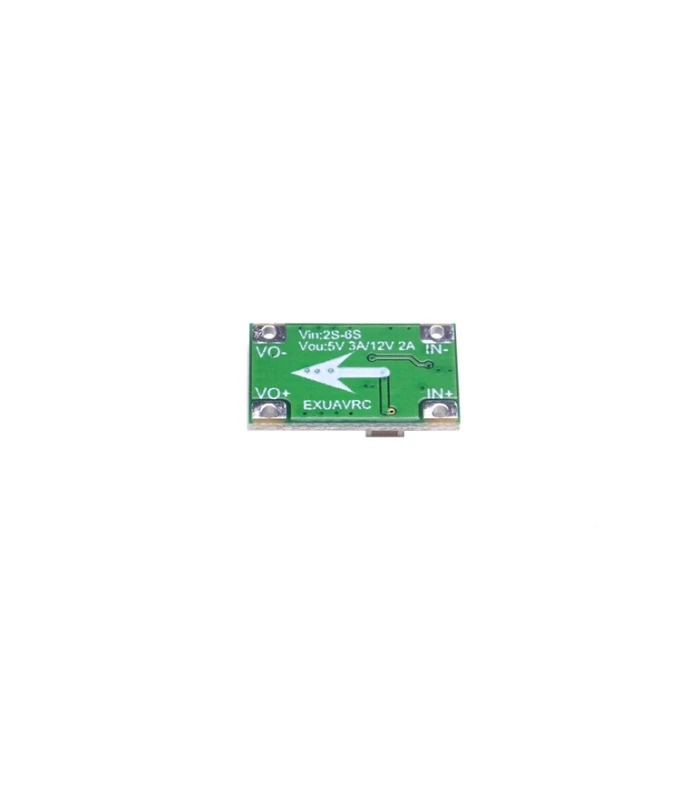 Mini 5V (3A) /12V (2A) Step Down Voltage Regulator - Input 2-6S - Image 2