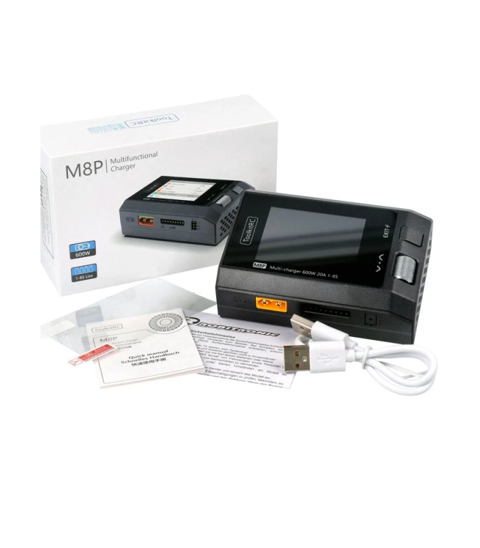 ToolkitRC M8P 600W 25A Charger, Cell Checker, Servo Tester, Signal Tester - Image 5