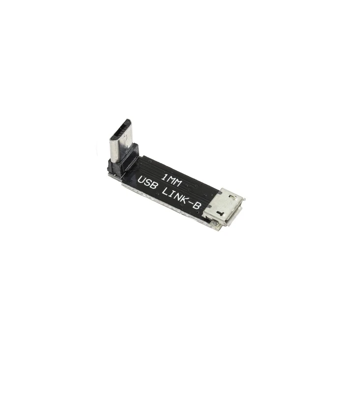 90 Degree L-shaped Right Angle Micro USB Extension Adapter