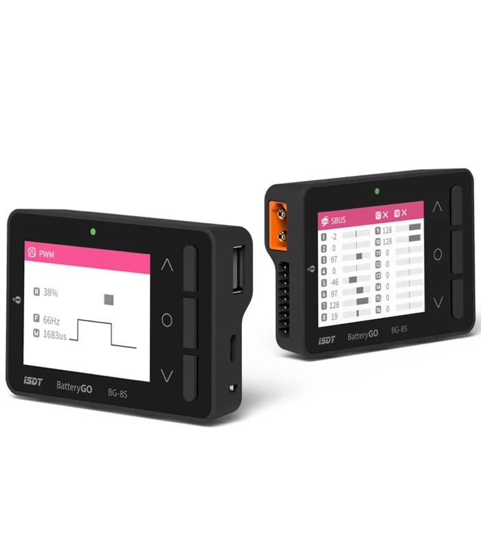 Receiver signal test and protocol analysis: PWM, PPM, SBUS, gives you the value of each channel