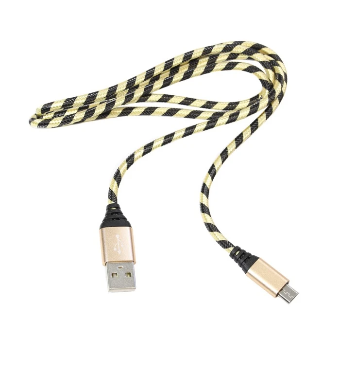 Premium Triple Braided Nylon Micro USB Date Cable - 1M