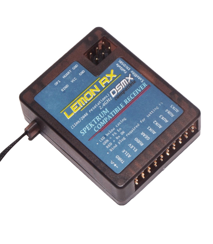 Lemon RX DSMX Compatible 10-Channel Receiver with Diversity Antenna - LM0040