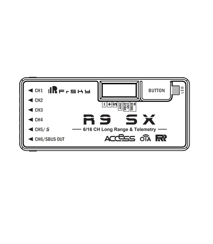 Frsky R9 SX 868MHz 6/16CH PWM/SBUS Long Range Receiver
