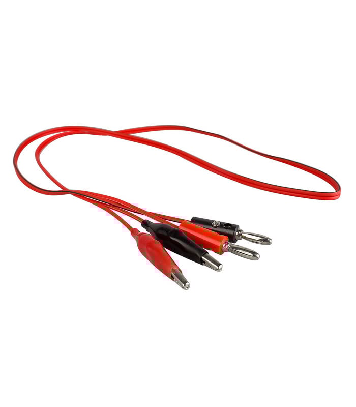 4mm Banana Plug to 35MM Crocodile Clips Test Cable - 1M