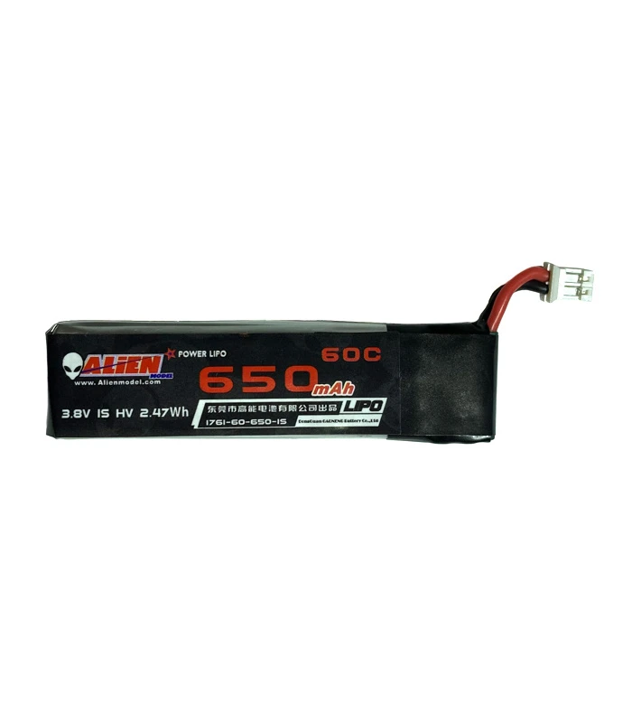 650mAh 1S HV 30C LiPo Battery for Moblite7 JST-PH2