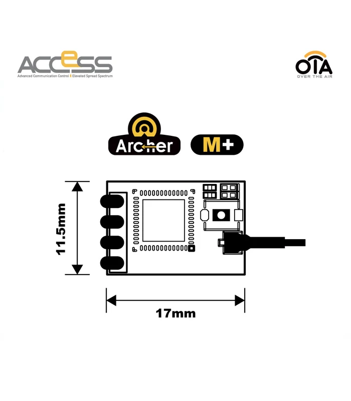 FrSky Archer M+ 2.4GHz Micro SBUS Receiver with ACCESS Protocol