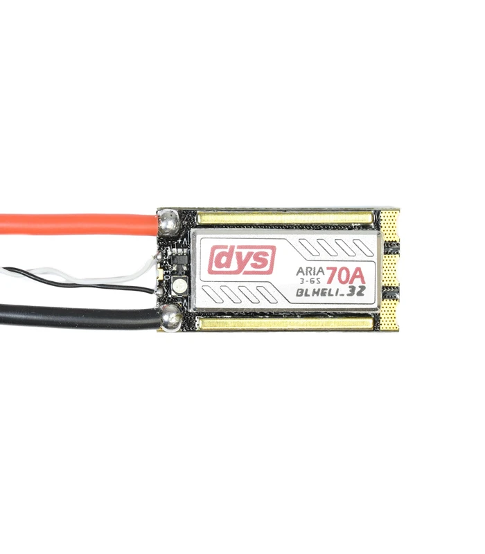 DYS ARIA 70A 3-6S BLHeli 32Bit Dhsot 1200 3-6S OPTO ESC with LED & Current Sensor