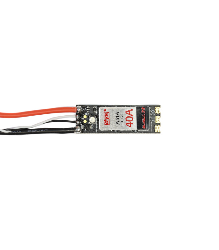 DYS ARIA Slim 40A 3-6S BLHeli 32Bit Dhsot 1200 3-6S OPTO ESC with LED & Current Sensor