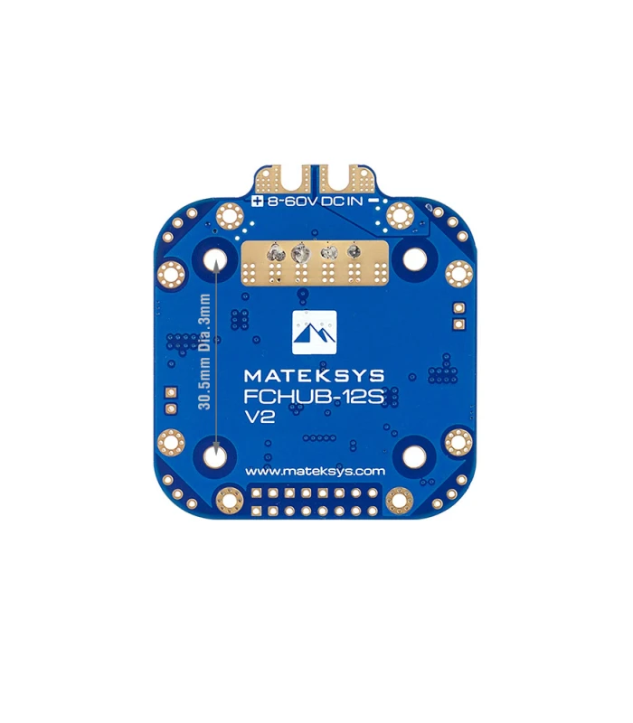 Matek FCHUB-12S V2 PDB with 440A Current Sensor & Dual BEC for X Class Quad - Image 2
