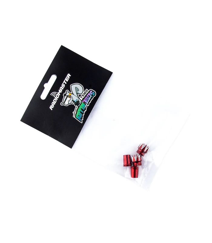 RadioMaster TX16s M4 Anti-Slip Upgrade Alloy Stick Ends - RED - Image 4
