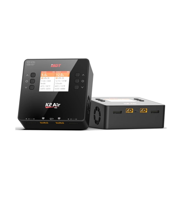 ISDT K2 Air Dual Port 1~6S AC200W / DC500W Smart Charger - Image 1