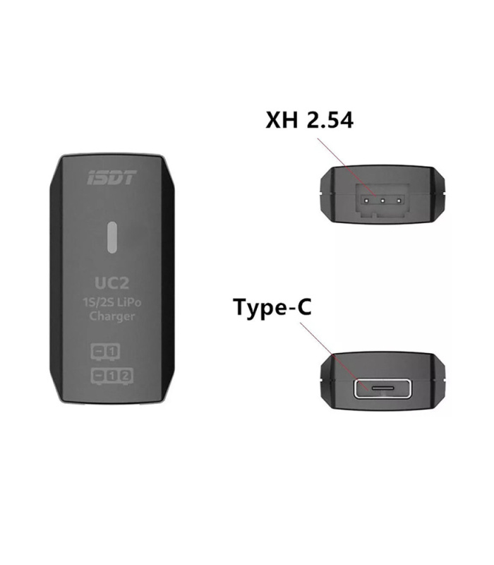 ISDT UC2 1S/2S USB-C Micro Charger - Image 3