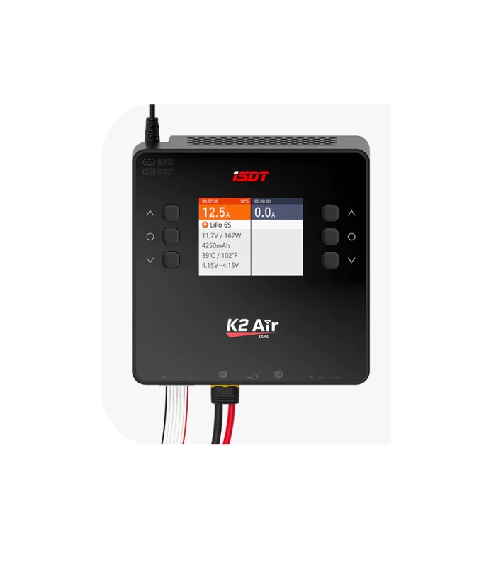 ISDT K2 Air Dual Port 1~6S AC200W / DC500W Smart Charger - Image 3