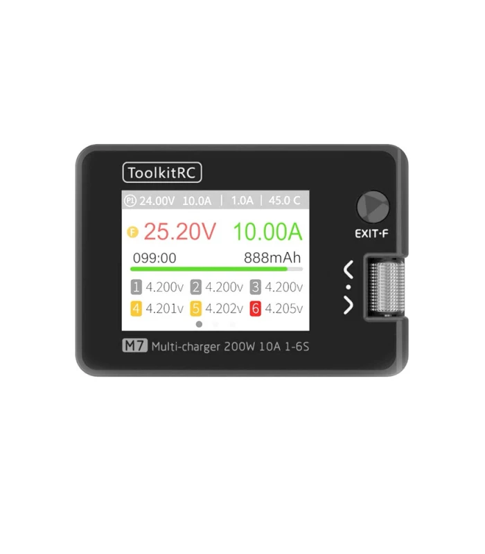 ToolkitRC M7 200W 10A 2-6S DC Multifunctional Charger - Image 1