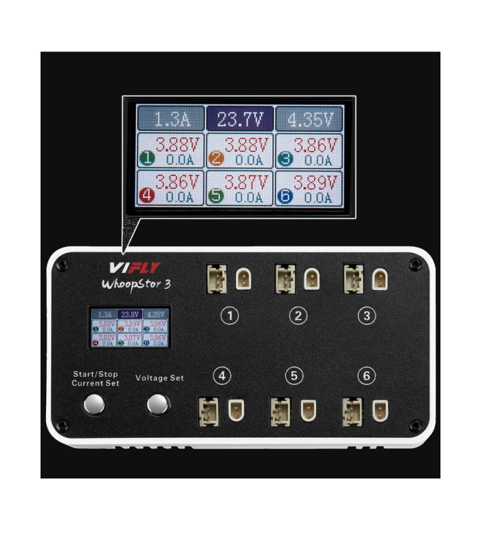 VIFLY WhoopStor V3 1S LiPo Battery Charger / Discharger (PH2 / BT2.0) - Image 5