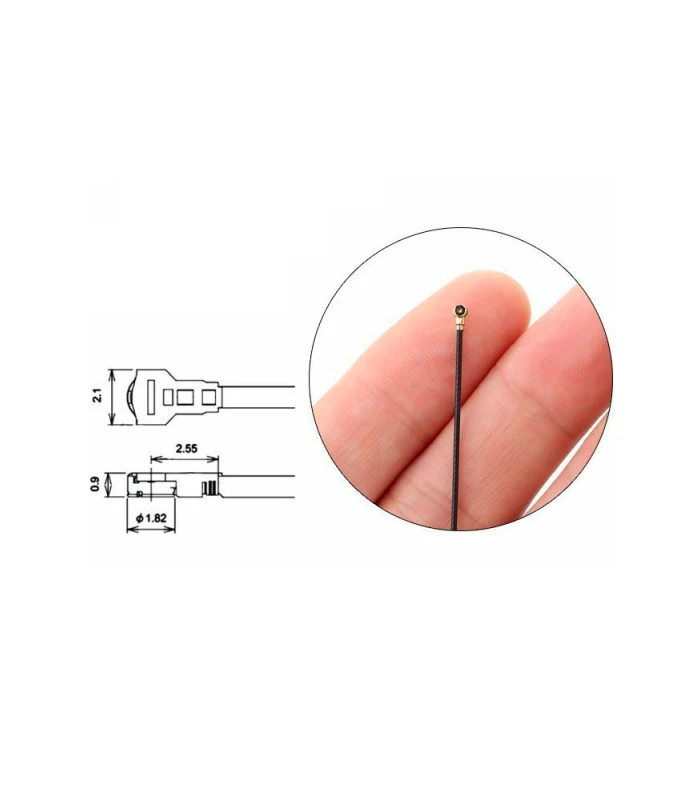 2.4GHz Replacement IPEX-4 Rx Antenna for FrSky Rx - 150mm (1PC) - Image 2