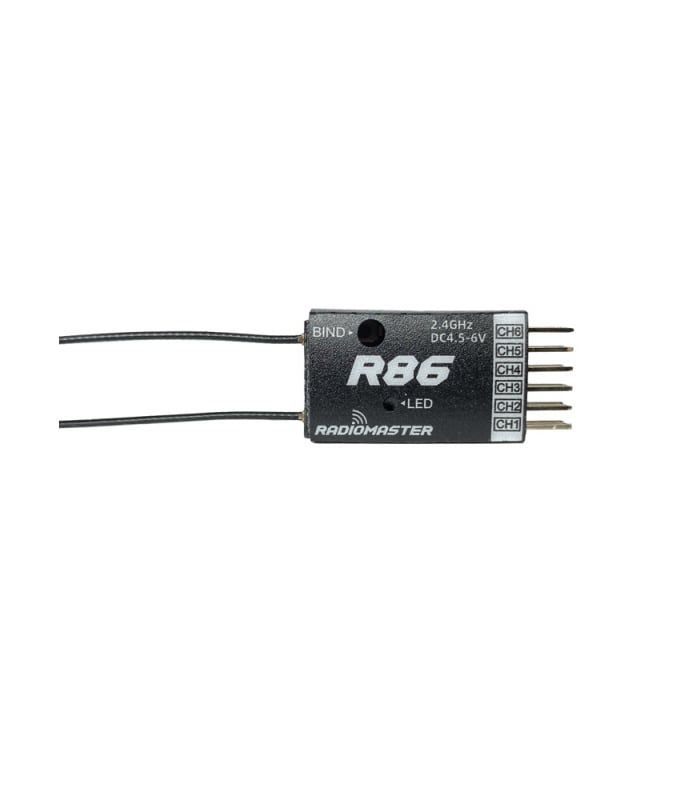 RadioMaster R Series R86 V2 Receiver - D8, D16 & SFHSS Compatible - Image 1