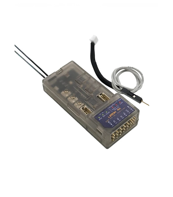 Lemon Rx DSMP 7 Channel Telemetry Stabilizer Receiver with Voltage Probe (LM0086VP) - Image 1