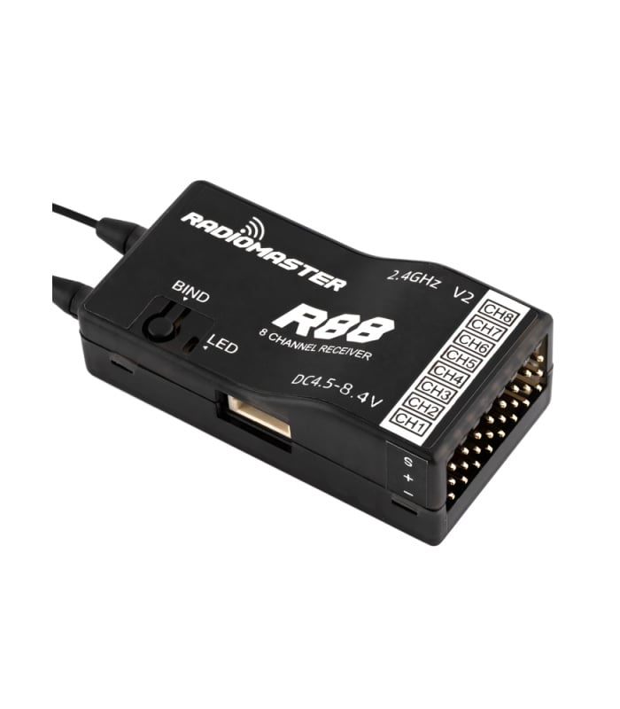 RadioMaster R Series R88 V2 Receiver - D8, D16 & SFHSS Compatible - Image 1