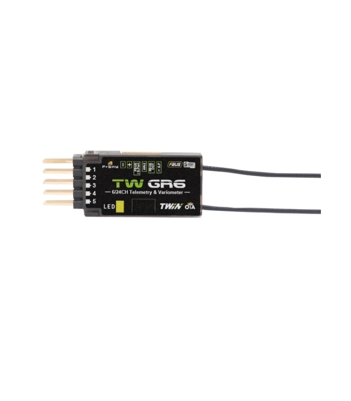FrSky TW GR6 Dual 2.4GHz TW Protocol with Vario Sensor - Image 1