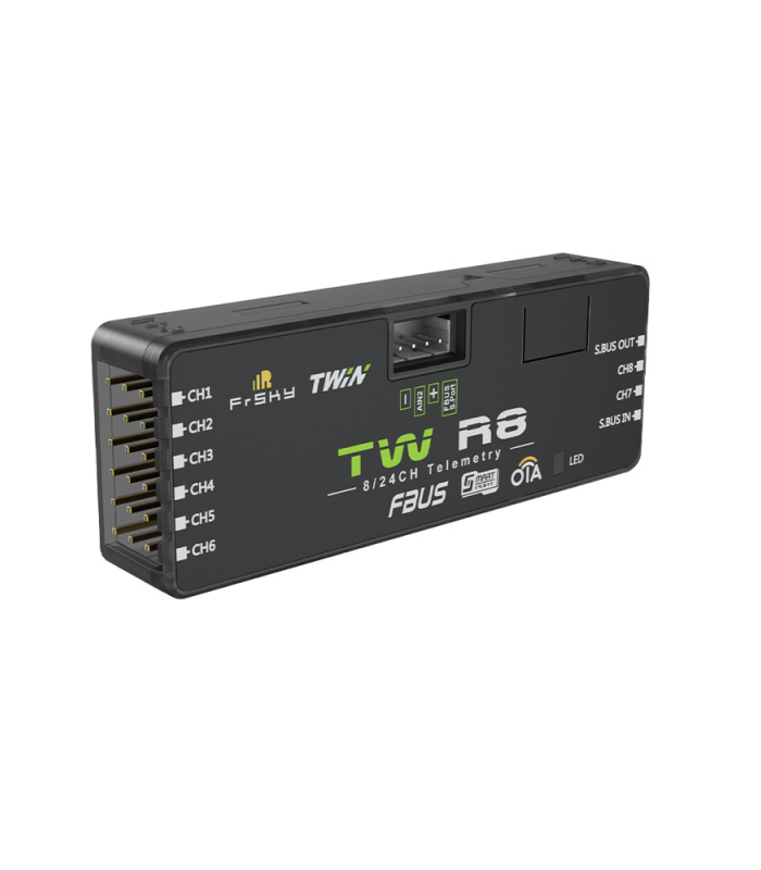 FrSky TW R8 Dual 2.4GHz TW Protocol 8CH Receiver - Image 1