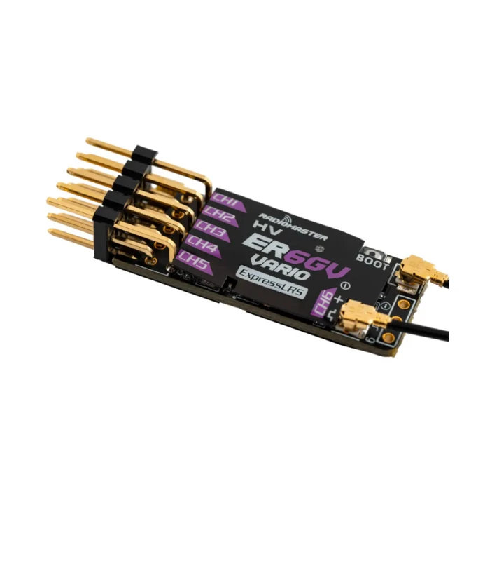 ER6GV-6-Channel Radiomaster ER6GV 6CH ELRS PWM Receiver with Vario - Image 2
