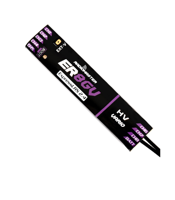 Radiomaster ER8GV 8CH ELRS PWM Receiver with Vario - Image 1