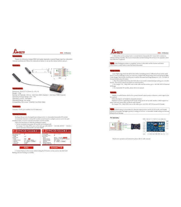 Jumper R900 Receiver 900MHz Long Range RX - Image 4